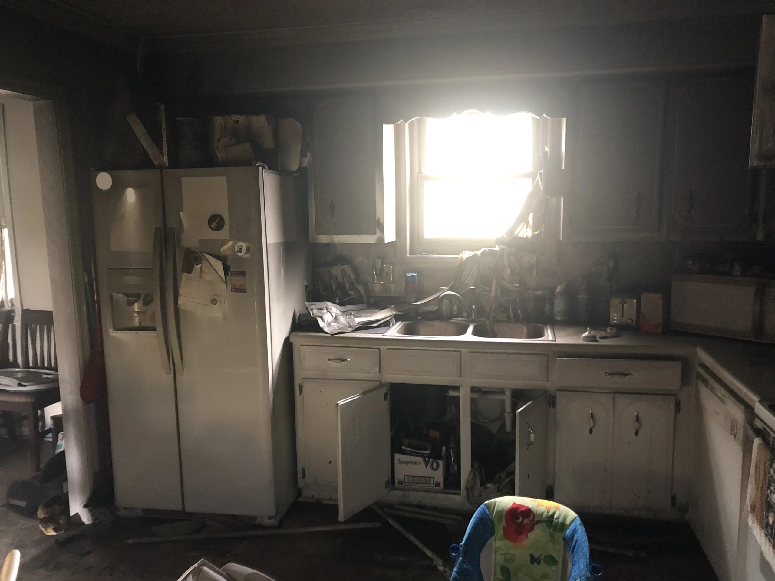 Before insurance restoration in Evans GA